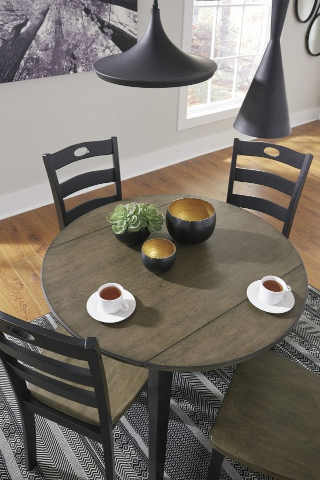 Signature Design by Ashley® Froshburg Grayish Brown/Black Dining Table-3