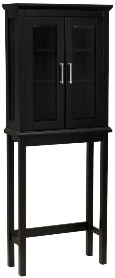 Linon Scarsdale Black Space Saver Cabinet-0