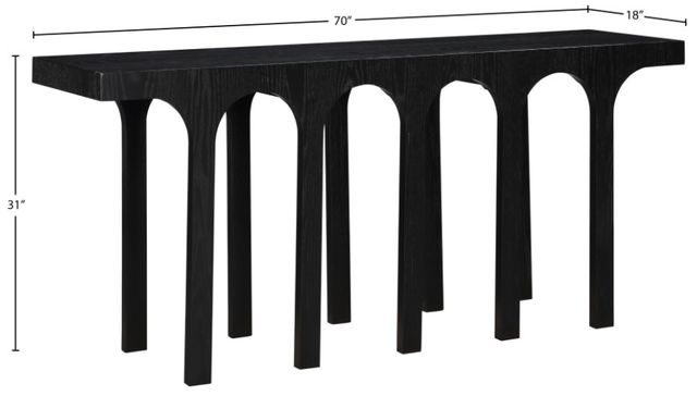 Meridian Furniture Westfield Black 70" Console Table-3