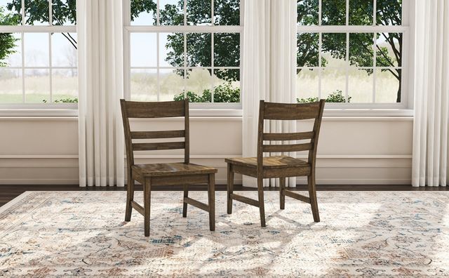 A-America® Leucadia Toasted Java Ladderback Dining Side Chair-1