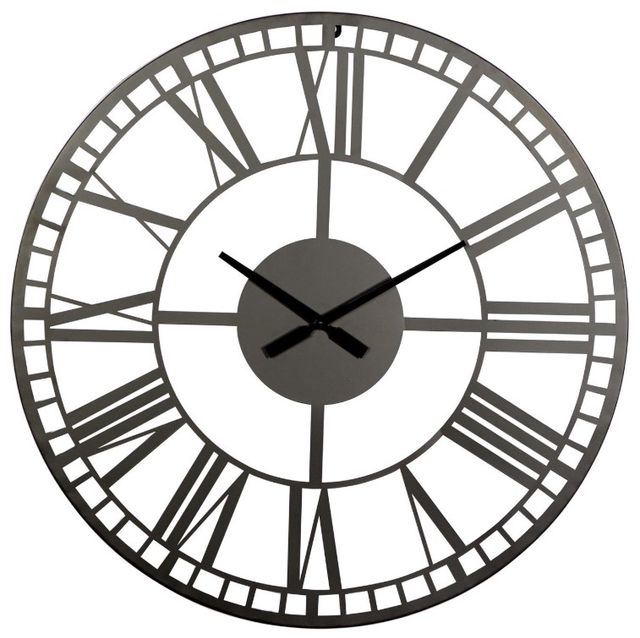 Deco Marche Black Open Cutout Frame Wall Clock-0