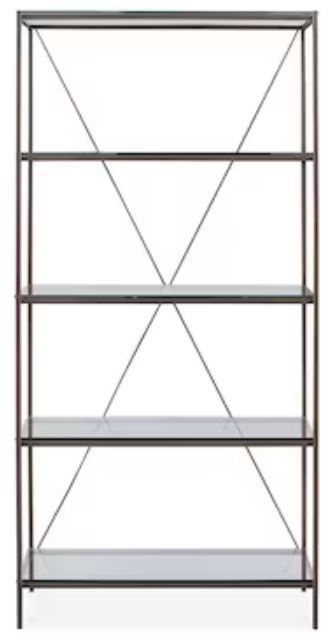Bassett® Furniture Linville Oil Rubbed Bronze Etagere-1