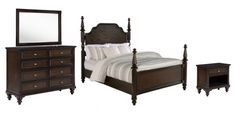 Coaster® Andover 4-Piece Dark Oak California King Bedroom Set
