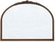 A & B Home Bingley Neutral Brown Hand Carved Rose Arch Mirror-1
