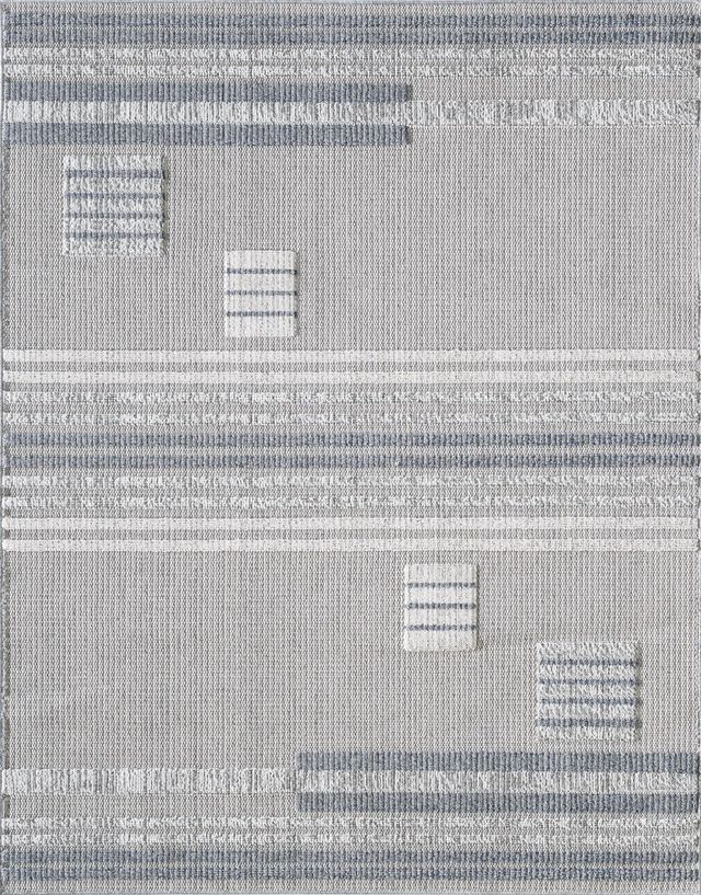 KAS Rugs Terra Ivory Denim Fade 5'x7' Area Rug-0