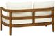 Linon Surfside 2-Piece Beige/Brown Acacia/Fabric Outdoor Conversation Set-4