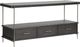 Magnussen Home® Spencer Aged Nickel/Dark Briarsmoke Rectangular Sofa Table-0
