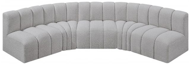 Meridian Furniture Arc 5-Piece Gray Sectional-1