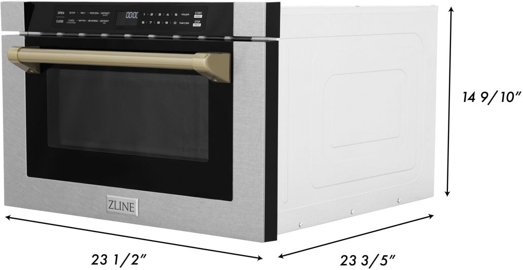 ZLINE Autograph Edition 1.2 Cu. Ft. Black Stainless Steel