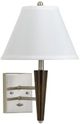 Cal® Lighting & Accessories Brushed Steel/Espresso Wall Lamp-0