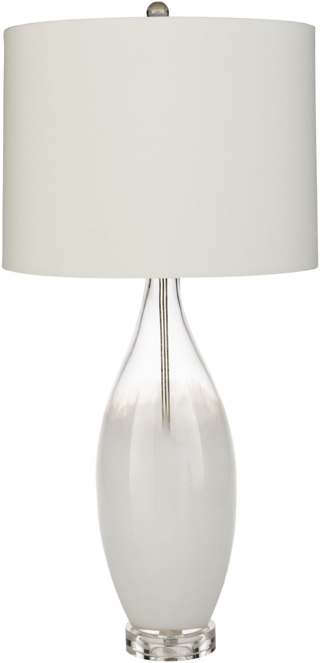 Surya Kehlani White Glass Body Table Lamp-0