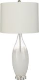 Surya Kehlani White Glass Body Table Lamp-0
