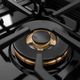 ZLINE Paramount 30" 4.2 Cu. Ft. Black Satin Stainless Steel Gas Range with 4 Burner Cooktop and Convection Gas Oven-3
