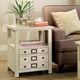 Riverside Furniture Sullivan Country White Side Table-1