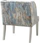 Olliix by Madison Park Delilah Grey/Blue Wingback Accent Lounge Chair-2