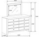Coaster® Briana Black Dresser and Mirror -3
