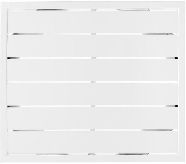 Linon Alora White Aluminum Outdoor Side Table-4