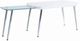 ACME Furniture Patina White Top Coffee Table with Chrome Base-2