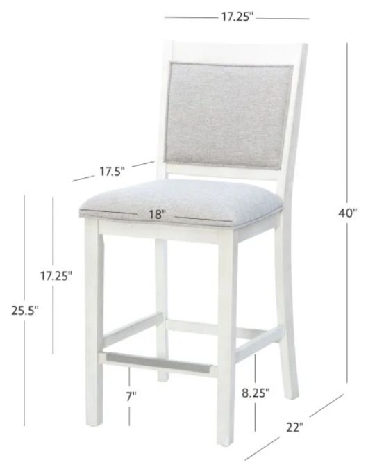 Powell® Mckoy Gray/White Counter Stool-2