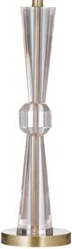 Bassett Mirror Devon Brushed Gold/Clear Table Lamp-2