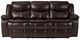Homelegance® Bastrop Brown Double Manual Reclining Sofa-2