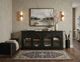 Sunny Designs™ Malibu Black/Weathered Rum Bench-2