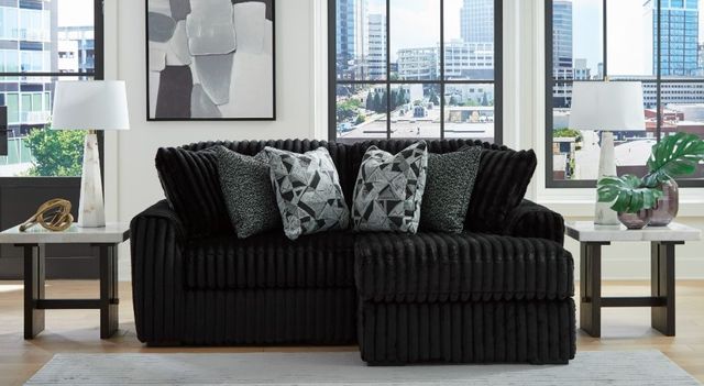Signature Design by Ashley® Midnight-Madness 2-Piece Onyx Right Arm Faciing Sectional with Chaise-1