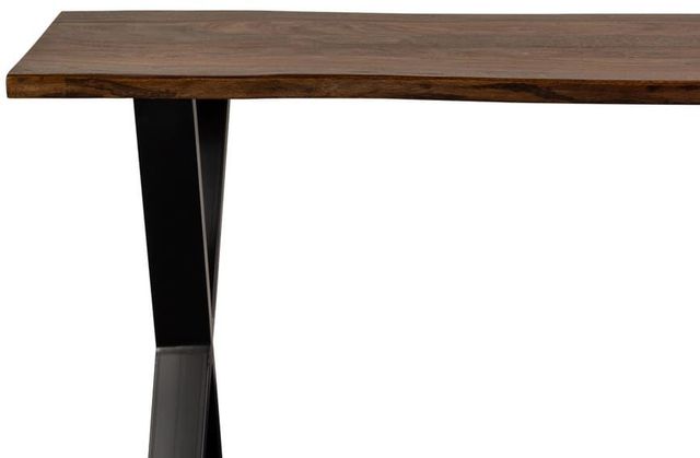 Porter International Designs Manzanita Harvest Console Table with Black Metal Architectural Base-3