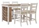 Signature Design by Ashley® Skempton 5-Piece White/Light Brown Counter Height Dining Set-0