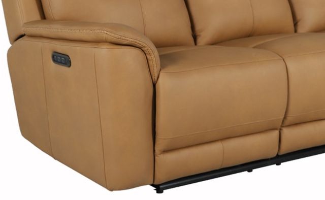 American Wholesale Furniture Vogue Toffee Power Reclining Sofa with Power Headrest-1