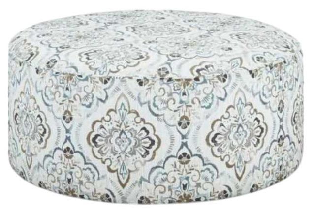 Fusion Furniture Bates Charcoal Multi-Colored Cocktail Ottoman-0
