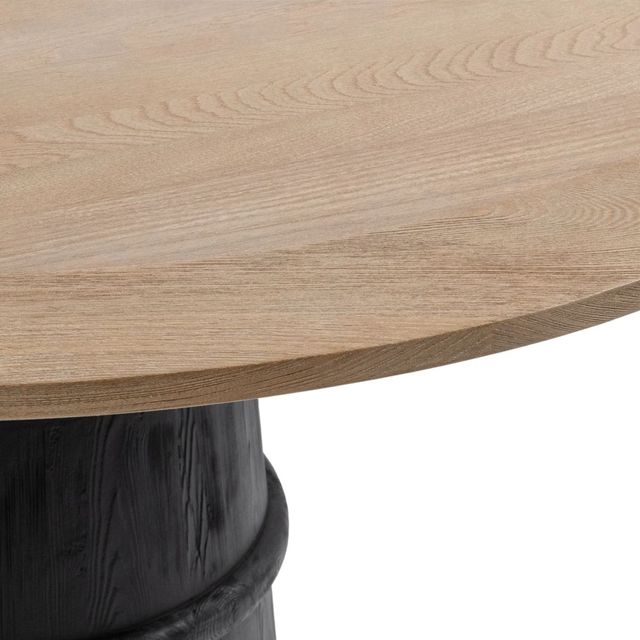 Classic Home Lunen Soft Reef Noir 55" Round Dining Table-4