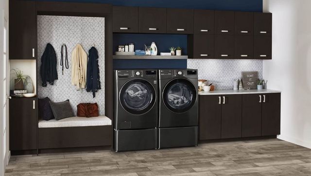 LG 7.4 Cu. Ft. Black Steel Front Load Electric Dryer-14