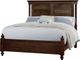 Vaughan-Bassett Scotsman Molasses Queen Panel Bobbin Bed-0