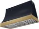 AGA Marquee 48" Gloss Black Wall Mounted Range Hood  with Antique Brass Trim-0