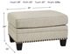 Benchcraft® Claredon Linen Ottoman-2