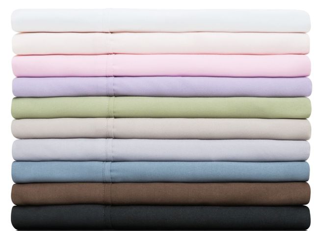 Malouf® Woven® Brushed Microfiber Black Twin Sheet Set-1