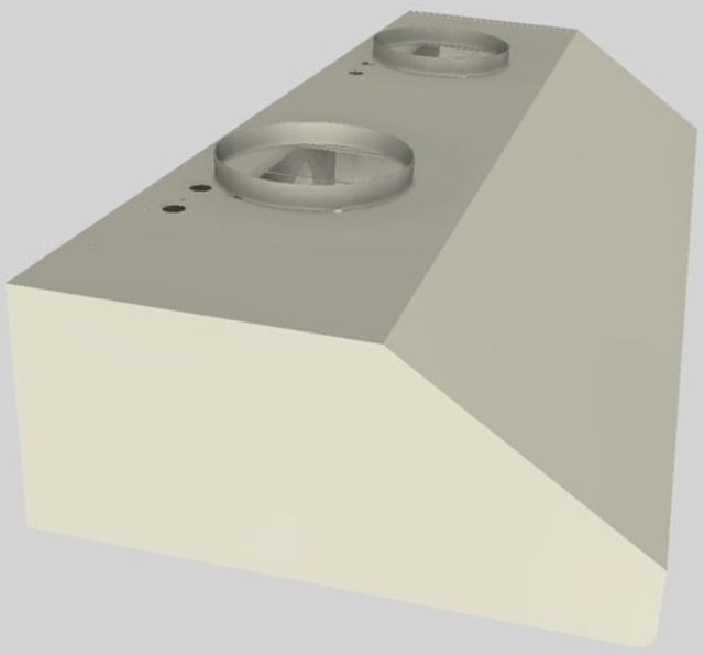 Vent-A-Hood® 48" Biscuit Under Cabinet Range Hood-3