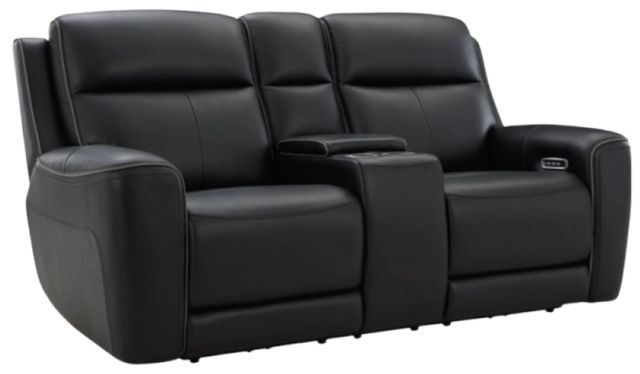 Signature Design by Ashley® 5Z-Comfort Onyx Power Reclining Loveseat with Adjustable Headrest and Console-0