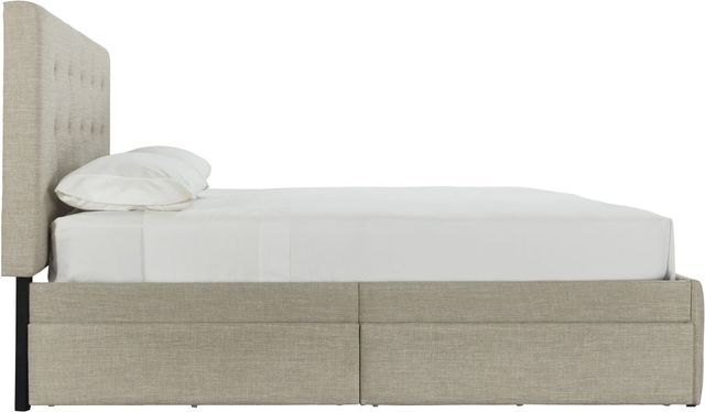 Signature Design by Ashley® Gladdinson Gray Full Upholstered Storage Bed-4