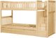 Homelegance® Bartly Natural Youth Twin/Twin Step Bunk Bed with Twin Trundle-3
