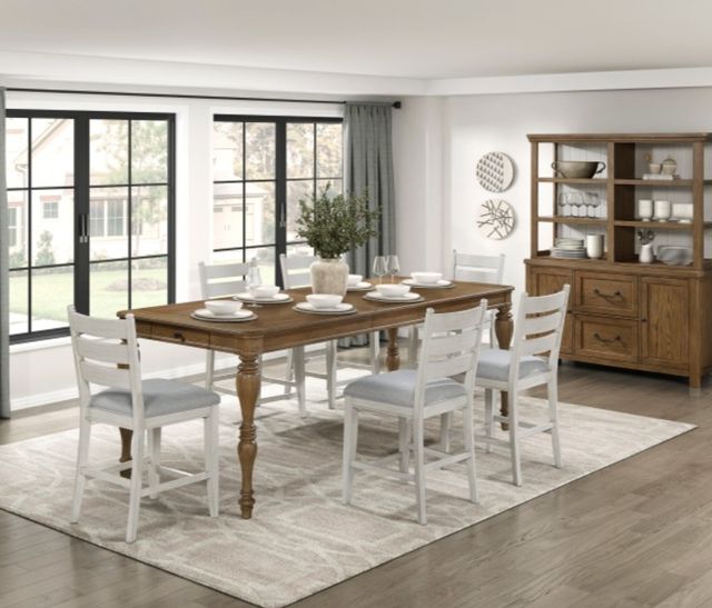 Homelegance® Wyatt Gray/Weathered White Counter Stool-1