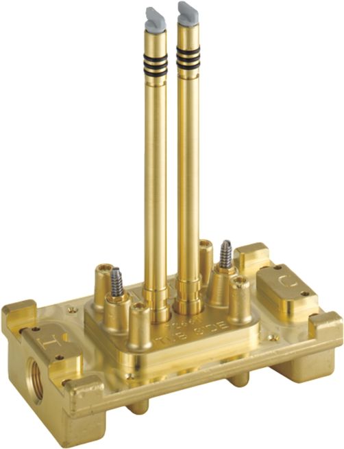 Delta Trinsic® Brass Rough with Stops Floor Mount Tub Filler-0
