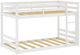 HH2 Home Campbell White Twin Floor Bunk Bed with Ladder-3