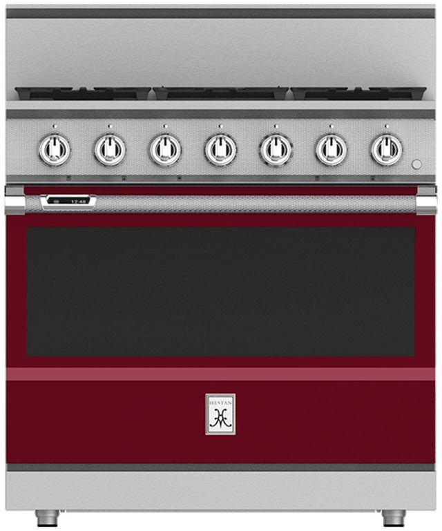 Hestan 36" Custom Color 5-Burner Pro Style Dual Fuel Range-3