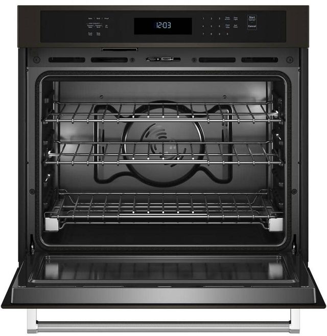 KitchenAid® 27" PrintShield™ Black Stainless Steel Single Electric Wall Oven-1