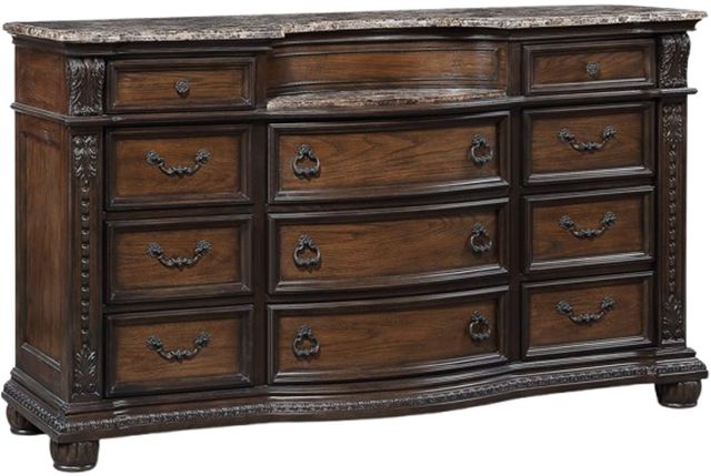 Crown Mark Stanley Coffee Brown Dresser-0