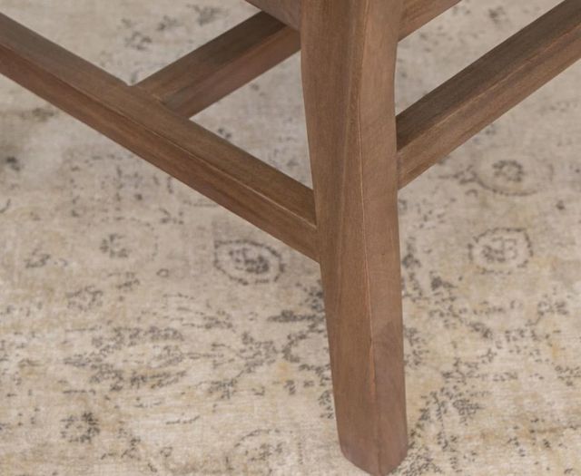 International Furniture Direct Natural Parota Brown Dining Side Chair-3