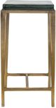 Uttermost® Preston Square Glass Top Accent Table with Antique Brass Base-4