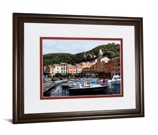 Classy Art Sunshine Over Portofino by Saunders, B. Wall Art-1